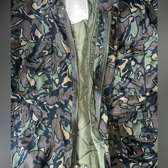 Vintage Winchester camouflage hunting coat with removable lining - Picture 6 of 7
